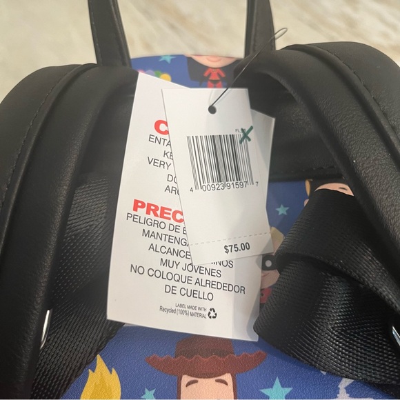 LOUNGEFLY NWT DISNEY PARKS PIXAR CHIBI BACKPACK MONSTERS INC THE INCREDIBLES - Picture 5 of 6